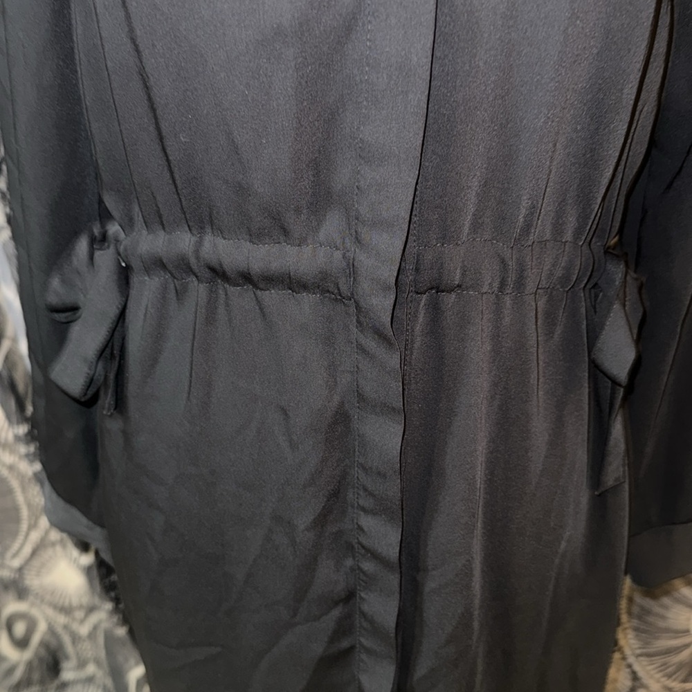 Black H&M Button Front Dress - Size 4 - Picture 4 of 9